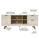 Ver imagem 7 de Conjunto 2 Peças Painel Slim e Rack 1 Porta com Dobradiças de Metal Michigan