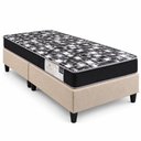 Ver imagem 3 de Kit Cama Box Dobrável Solteiro com Colchão Safira D20:Bege/Colorido