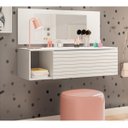 Ver imagem 2 de Penteadeira Gaveta Suspensa Joy 8400 Branco Peternella