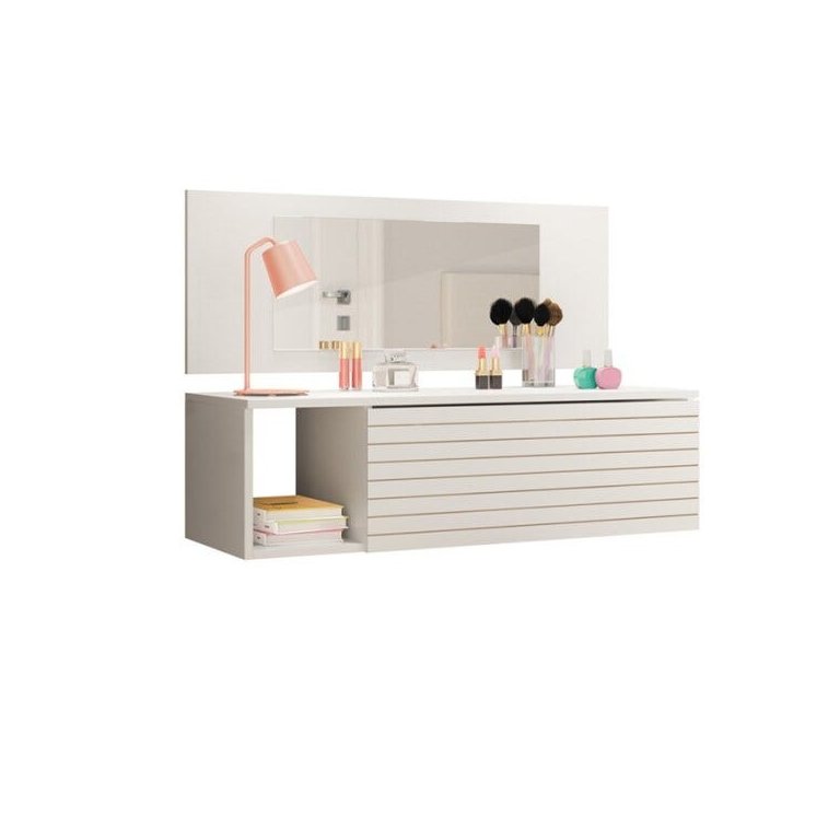 Penteadeira Gaveta Suspensa Joy 8400 Branco Peternella