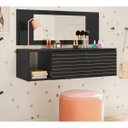 Ver imagem 2 de Penteadeira Gaveta Suspensa Joy 8400 Preto Peternella