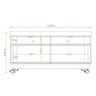 Rack para TV 50 Polegadas Artur Naturale Off White Madetec - 2