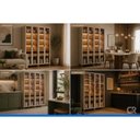 Ver imagem 6 de Cristaleira Allure LED Reflecta 4 Portas 8 Prateleiras MDF com Iluminação LED Cinza Linea Brasil