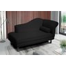 Recamier Divã Dubai 160 Cm Braço Esquerdo Preto - 2