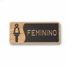 Anuncio Mercado Livre - Placa para Banheiro Plaquinha com Escrita Branca ou Preta:feminino 12x26 Pre - 1