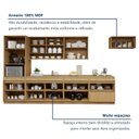 Ver mais imagens de Cozinha Completa Modulada 7 Peças 14 Portas 6 Gavetas com Rodapé 100% MDF Simone Mendes Marrom/Carvalho/Greige