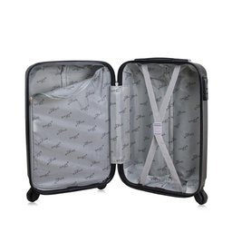 Kit Mala de Bordo 10kg e 8kg Preta Rodas 360 Chicago Swiss Move - 4