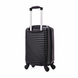 Kit Mala de Bordo 10kg e 8kg Preta Rodas 360 Chicago Swiss Move - 8