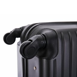 Kit Mala de Bordo 10kg e 8kg Preta Rodas 360 Chicago Swiss Move - 10