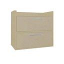 Ver imagem 1 de Gabinete Banheiro Suspenso Duas Portas Trovarelli Natural