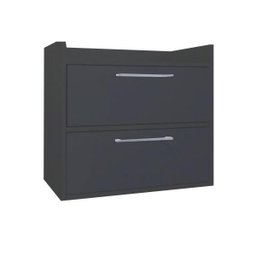 Gabinete Banheiro Suspenso Duas Portas Trovarelli Preto - 1