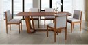 Ver imagem 1 de Mesa de Jantar de Madeira Maciça Tampo Laminado com Carvalho Americano Gemini (apenas a Mesa):comp18