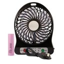 Ver imagem 1 de Mini Ventilador de Mesa Usb C/ Baterria Recarregavel - Preto
