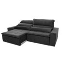 Ver imagem 6 de Sofá Retrátil/Reclinável Amsterdam 2,30m Suede Velut com Molas no Assento - King House