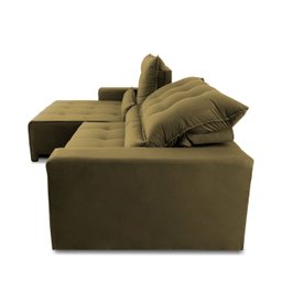 Sofá Retrátil/Reclinável Montebello 300cm Suede Velut com Molas no Assento - King House - 5