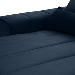 Sofá Retrátil/Reclinável Patagônia 3,00m Suede Velut Azul Marinho c/ Molas no Assento - King House - 7