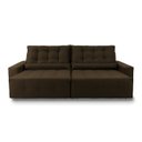 Ver imagem 4 de Sofá Retrátil/Reclinável Montebello 300cm Suede Velut com Molas no Assento - King House