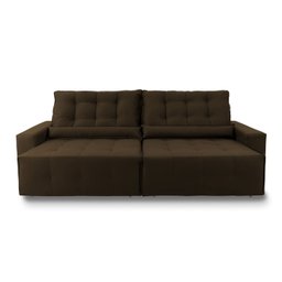 Sofá Retrátil/Reclinável Montebello 300cm Suede Velut com Molas no Assento - King House - 4