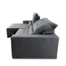 Sofá Retrátil/Reclinável Montebello 300cm Suede Velut com Molas no Assento - King House - 5