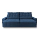 Ver imagem 5 de Sofá Retrátil/Reclinável Montebello 250cm Suede Velut com Molas no Assento - King House