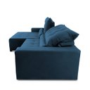 Ver imagem 4 de Sofá Retrátil/Reclinável Montebello 250cm Suede Velut com Molas no Assento - King House