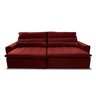 Sofá Retrátil/Reclinável Patagônia 2,10m Suede Velut Vermelho c/ Molas no Assento - King House - 4