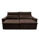 Ver imagem 5 de Sofá Retrátil/Reclinável Amsterdam 3,00m Suede Velut com Molas no Assento - King House