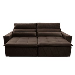 Sofá Retrátil/Reclinável Amsterdam 3,00m Suede Velut com Molas no Assento - King House - 4