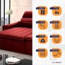 Sofá Retrátil/Reclinável Patagônia 3,00m Suede Velut Vermelho c/ Molas no Assento - King House - 3