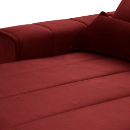 Sofá Retrátil/Reclinável Patagônia 3,00m Suede Velut Vermelho c/ Molas no Assento - King House - 6