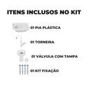 Ver imagem 3 de Pia Lavatório Banheiro 4,8l + Torneira Bica Móvel Branca