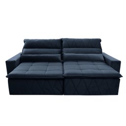 Sofá Retrátil/Reclinável Amsterdam 3,00m Suede Velut com Molas no Assento - King House - 4