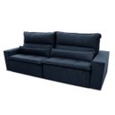 Ver imagem 6 de Sofá Retrátil/Reclinável Amsterdam 3,00m Suede Velut com Molas no Assento - King House