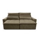 Ver imagem 5 de Sofá Retrátil/Reclinável Amsterdam 2,70m Suede Velut com Molas no Assento - King House