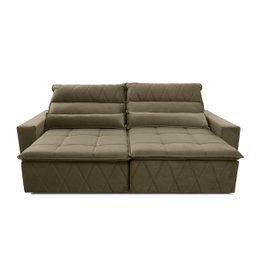 Sofá Retrátil/Reclinável Amsterdam 3,00m Suede Velut com Molas no Assento - King House - 4
