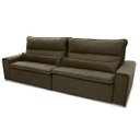 Ver imagem 5 de Sofá Retrátil/Reclinável Patagônia 2,10m Suede Velut Bege c/ Molas no Assento - King House