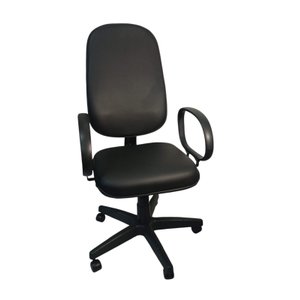 Cadeira Escritório Presidente Slin - Tecido Corino:vermelho