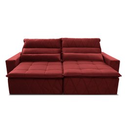 Sofá Retrátil/Reclinável Amsterdam 3,00m Suede Velut com Molas no Assento - King House - 4