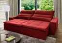 Ver imagem 1 de Sofá Retrátil/Reclinável Amsterdam 2,50m Suede Velut com Molas no Assento - King House