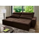 Ver imagem 2 de Sofá Retrátil/Reclinável Amsterdam 2,50m Suede Velut com Molas no Assento - King House