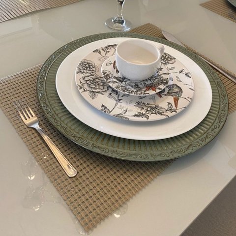 Jogo Americano 2 Lugares Sintético 30cmx40cm para Alta Temperatura