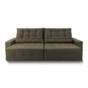 Ver imagem 4 de Sofá Retrátil/Reclinável Montebello 270cm Suede Velut com Molas no Assento - King House