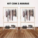 Ver imagem 5 de Combo de Araras para Roupas Infantis Espaçosa