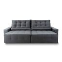 Ver imagem 4 de Sofá Retrátil/Reclinável Montebello 250cm Suede Velut com Molas no Assento - King House