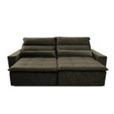 Ver imagem 4 de Sofá Retrátil/Reclinável Amsterdam 3,00m Suede Velut com Molas no Assento - King House