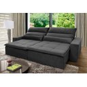 Ver imagem 2 de Sofá Retrátil/Reclinável Amsterdam 3,00m Suede Velut com Molas no Assento - King House