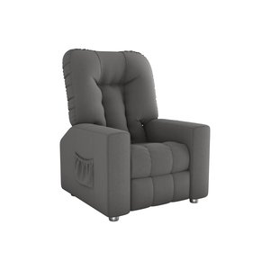 Cadeira Polly do Papai e Vovô para Descanso e Leitura - Sv Decor:cinza