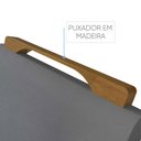 Ver imagem 7 de Conjunto Sala de Jantar 6 Lugares Mesa Munique Tampo Vidro e Cadeiras Madeira Maciça Imperial Móveis