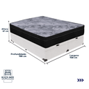 Ver imagem 3 de Cama Box Baú Branco e Colchão Airtech Pampa Molas Ensacadas Queen Ortobom