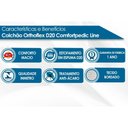 Ver imagem 2 de Colchão Solteiro Espuma D20 Comfortpedic Line (88x188x14) - Orthoflex